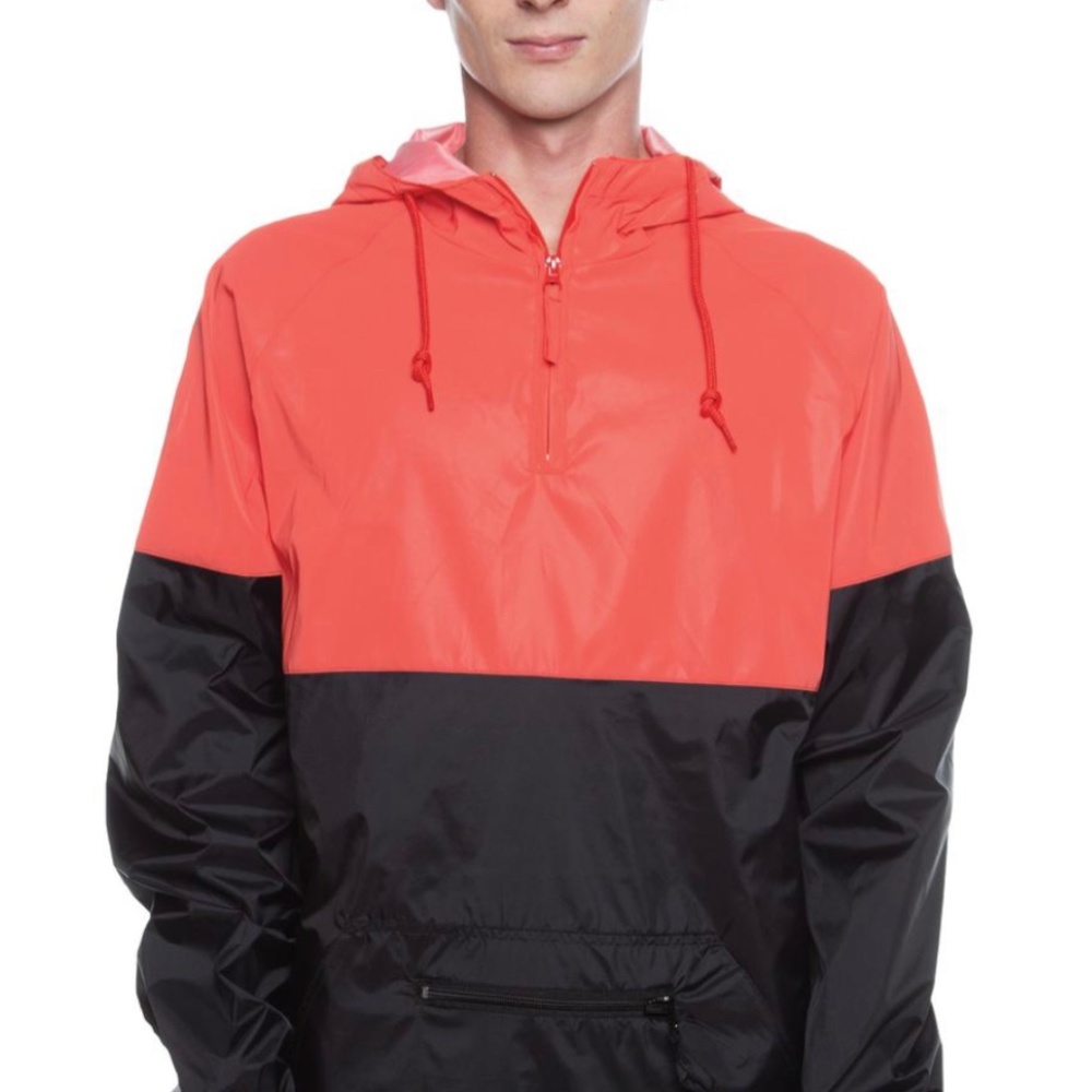BEIMAR TWO-TONE REFLECTIVE ANORAK LIGHTWEIGHT JACKET WITH FRONT ZIPPER POUCH NEW